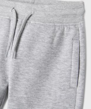 Bermuda en molleton gratté avec taille ajustable garçon vue2 - GEMO (ENFANT) - GEMO