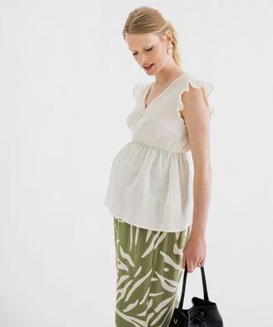 Blouse en gaze de coton spéciale maternité vue4 - GEMO (MATER) - GEMO