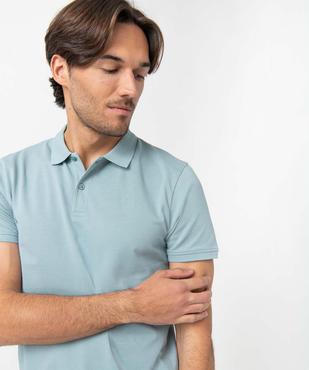 Polo à manches courtes en maille piquée homme vue2 - GEMO 4G HOMME - GEMO