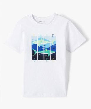 Tee-shirt garçon à manches courtes à motifs animaux vue1 - GEMO (ENFANT) - GEMO
