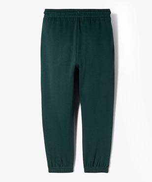 Pantalon de jogging uni avec taille élastique garçon vue3 - PREMIER PRIX BY GEMO - GEMO