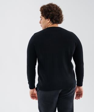 Pull en coton en maille fine à col rond homme  vue6 - GEMO (HOMME) - GEMO