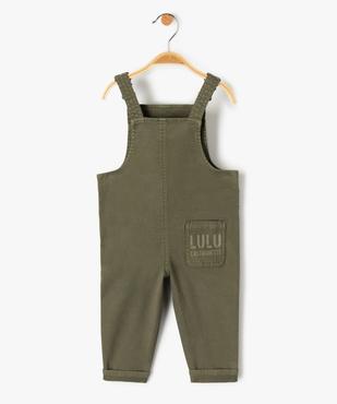 Salopette bébé garçon en denim coloré— LuluCastagnette vue4 - LULUCASTAGNETTE - GEMO