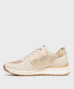 Sneakers compensées avec détails brillants femme - Valentina Baldano vue3 - VALENTINA BALDA - GEMO