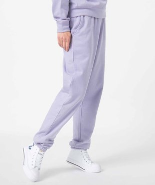 Pantalon de jogging femme avec intérieur molletonné vue1 - GEMO(FEMME PAP) - GEMO