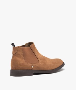 Boots Chelsea en suédine élégantes homme  vue5 - GEMO(URBAIN) - GEMO
