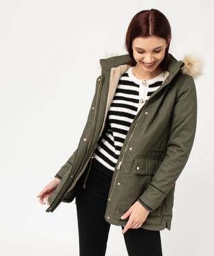 Parka à capuche et doublure chaude femme vue1 - GEMO(FEMME PAP) - GEMO