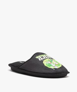 Chaussons homme mules plates en velours ras Rick and Morty vue2 - RICK ET MORTY - GEMO