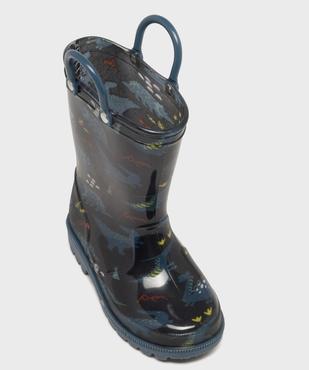 Bottes de pluie à motifs dinosaures à anses garçon - 5 Miles vue5 - 5 MILES - GEMO