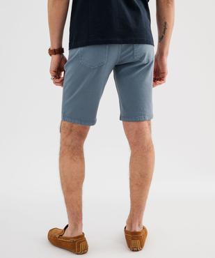 Bermuda 5 poches en coton stretch coloris unique homme vue3 - GEMO (HOMME) - GEMO