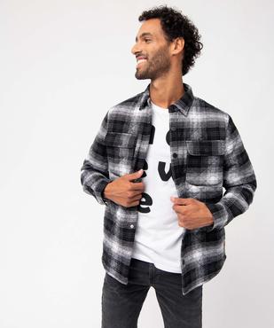 Sur-chemise homme matelassée à carreaux vue2 - GEMO (HOMME) - GEMO