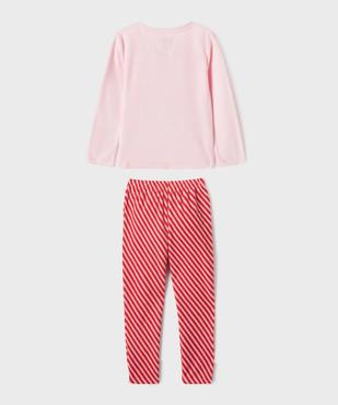 Pyjama 2 pièces Noël fille vue4 - GEMO 4G FILLE - GEMO