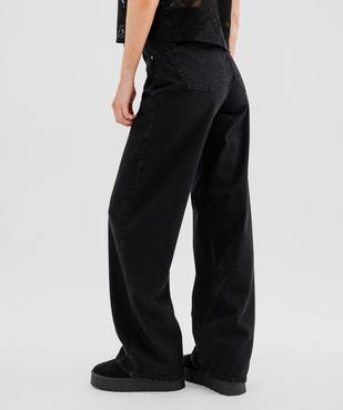 Jean wide leg taille haute femme vue3 - GEMO 4G FEMME - GEMO