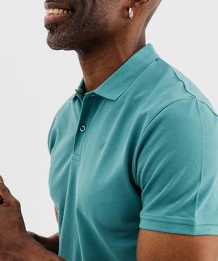 Polo à manches courtes en maille piquée homme vue3 - GEMO 4G HOMME - GEMO