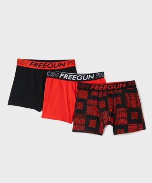 Boxers de sport en coton stretch garçon (lot de 3) - Freegun vue1 - FREEGUN - GEMO
