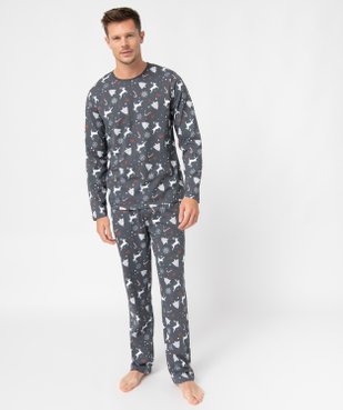 Pyjama homme imprimé spécial Noël vue1 - GEMO(HOMWR HOM) - GEMO
