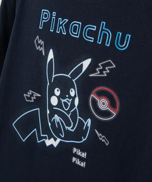 Tee-shirt col rond imprimé manches longues garçon - Pokémon vue2 - POKEMON - GEMO