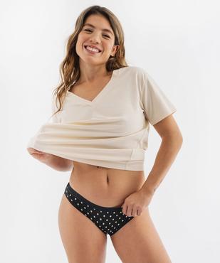 Culottes en coton stretch femme (lot de 5) - Les Pockets DIM vue4 - DIM - GEMO