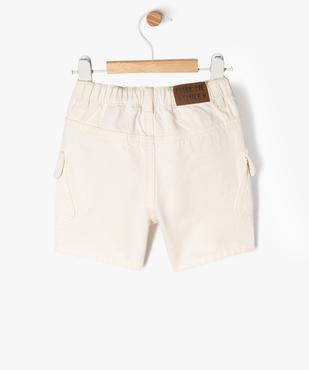 Bermuda cargo en twill de coton bébé garçon vue4 - GEMO(BEBE DEBT) - GEMO