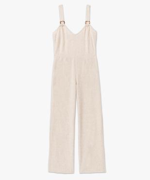 Combinaison pantalon femme à bretelles contenant du lin vue4 - GEMO 4G FEMME - GEMO