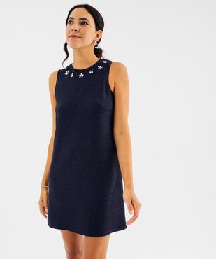 Robe courte scintillante femme vue1 - GEMO(FEMME PAP) - GEMO