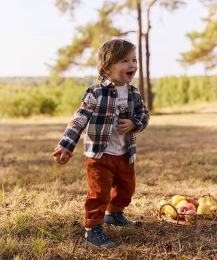 Chemise col chemise à carreaux en coton bébé garçon - LuluCastagnette vue6 - LULUCASTAGNETTE - GEMO