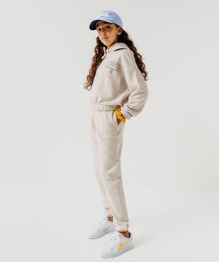 Pantalon de jogging molletonné fille vue1 - 1E PRIX BY GEMO - GEMO