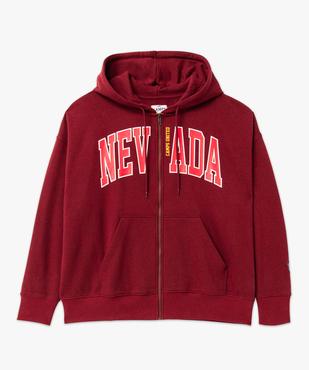 Sweat zippé à capuche coupe oversize femme - Camps United vue4 - CAMPS UNITED - GEMO