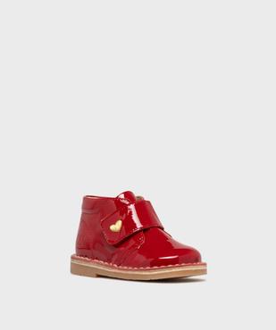 Chaussures montantes vernies à scratch bébé fille - NA! vue2 - NA! - GEMO