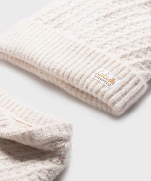 Ensemble 2 pièces bonnet et snood doublés polaire bébé - LuluCastagnette vue2 - LULUCASTAGNETTE - GEMO