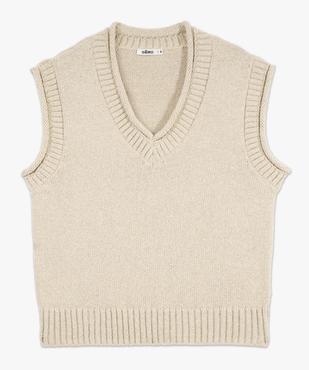 Pull sans manches femme  vue4 - GEMO 4G FEMME - GEMO