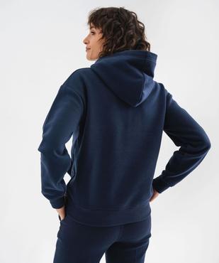 Sweat à capuche avec broderie femme - LuluCastagnette vue3 - LULU CASTAGNETTE GEMO FOR GOOD - GEMO