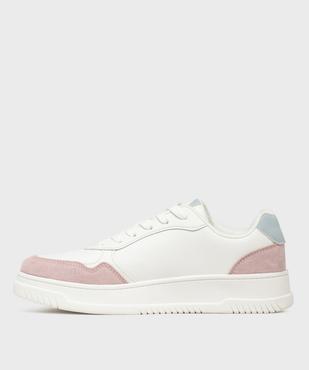 Baskets avec empiècements contrastants femme - 5 Miles vue4 - 5 MILES - GEMO