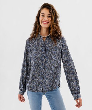 Chemise fluide imprimée femme vue1 - GEMO 4G FEMME - GEMO