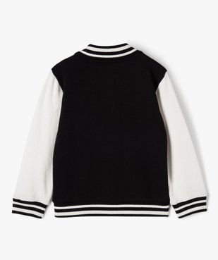 Sweat boutonné au look de veste garçon vue3 - GEMO (ENFANT) - GEMO