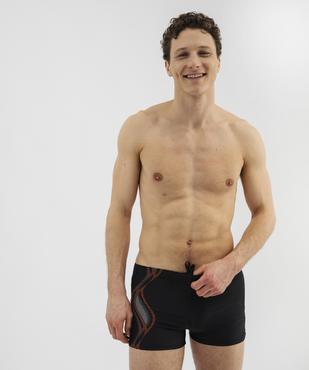 Maillot de bain boxer à rayures homme vue1 - GEMO 4G HOMME - GEMO