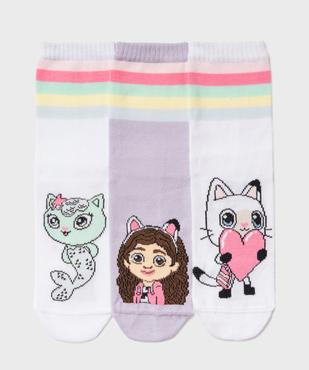 Chaussettes multicolores à motifs fille (lot de 3) - Gabby’s Dollhouse vue1 - GABBY - GEMO
