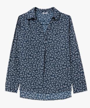 Chemise manches longues en tissu froissé et imprimé femme grande taille vue4 - GEMO (G TAILLE) - GEMO