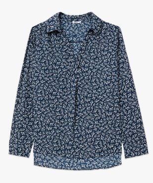 Chemise manches longues en tissu froissé et imprimé femme grande taille vue4 - GEMO (G TAILLE) - GEMO