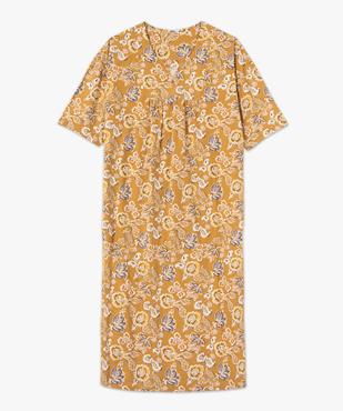 Chemise de nuit femme imprimée à manches courtes vue4 - GEMO(HOMWR FEM) - GEMO