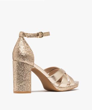 Sandales à talon haut brillantes femme vue4 - FOLLOW ME - GEMO
