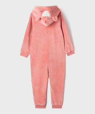 Combinaison pyjama maille peluche fille vue3 - GEMO (ENFANT) - GEMO