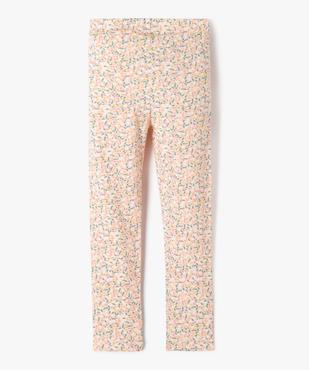 Legging long à motif fleuri avec taille élastiquée fille  vue3 - GEMO 4G FILLE - GEMO
