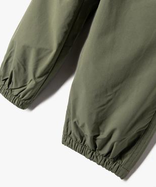 Pantalon parachute doublé à chevilles élastiquées garçon vue3 - GEMO (ENFANT) - GEMO