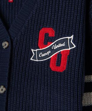 Gilet court et loose en grosse maille côtelée fille - Camps United vue2 - CAMPS - GEMO