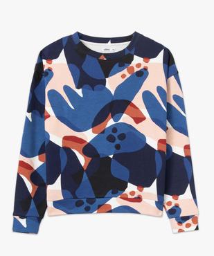 Sweat femme molletonné avec motifs abstraits vue5 - GEMO(FEMME PAP) - GEMO
