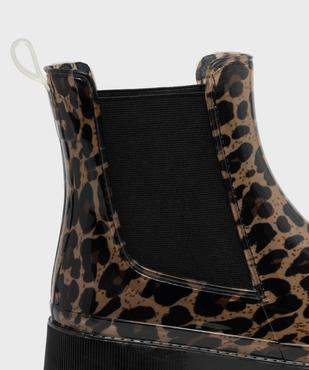 Boots de pluie imprimé léopard style Chelsea femme - Follow Me vue6 - FOLLOW ME - GEMO
