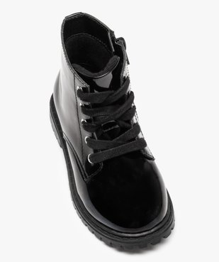 Boots fille vernies fantaisie à doublure chaude vue5 - GEMO (ENFANT) - GEMO