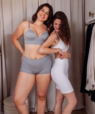 Brassière push-up en maille côtelée à fines bretelles vue8 - GEMO 4G FEMME - GEMO