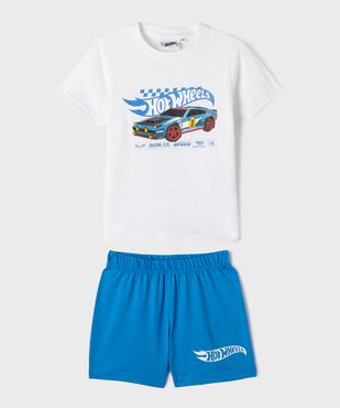 Pyjashort avec motif voiture de course garçon - HotWheels vue2 - HOT WHEELS - GEMO